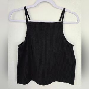 Madewell black square neck top, Size XS